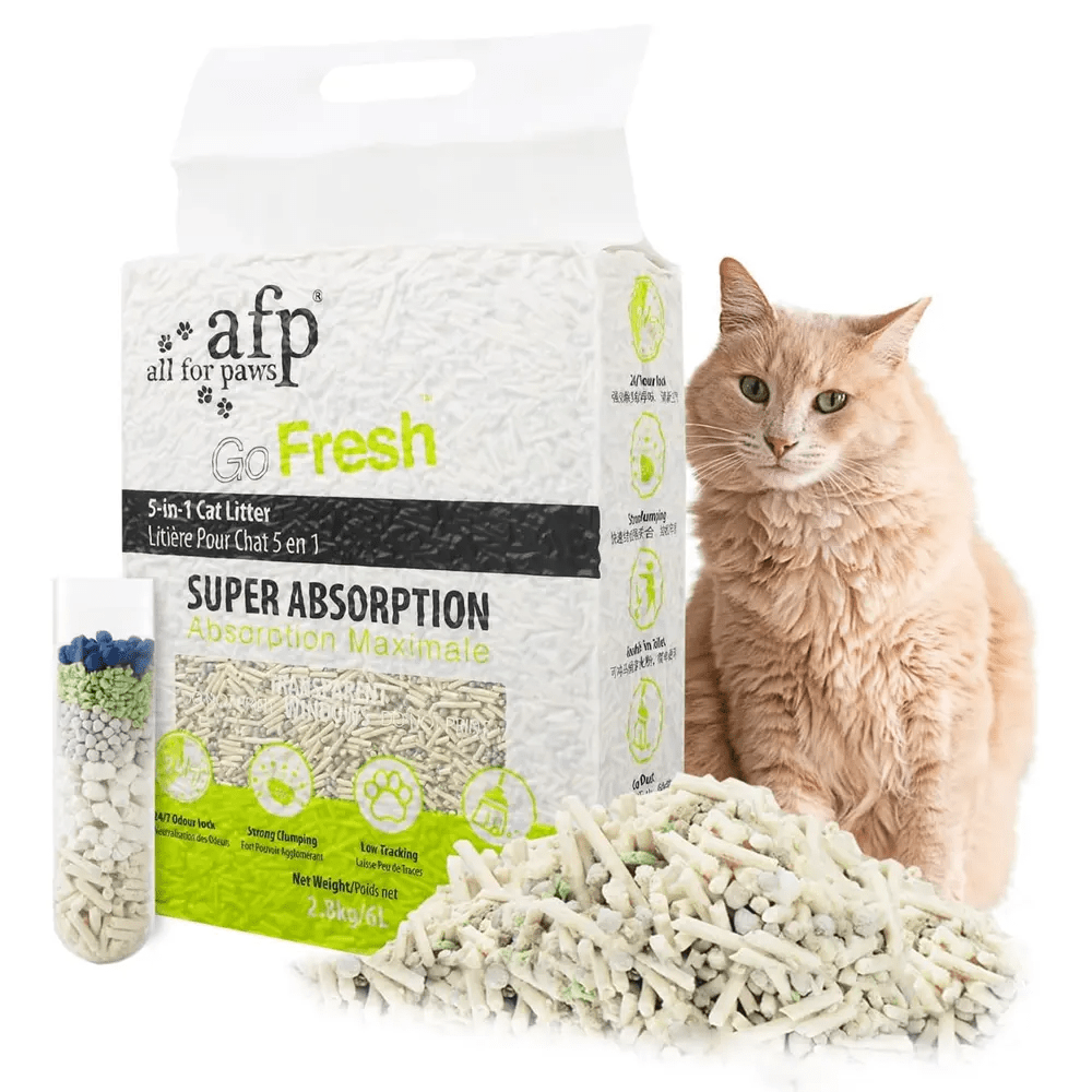 All For Paws 24.64 lb\u002F4pcs Cat Litter Flushable 5-in-1 Tofu Cat Litter With Space Sand Naturally Rapid Clumping Odorless Tofu Litter Cat Clearance 6.2 lb\u002F Pack