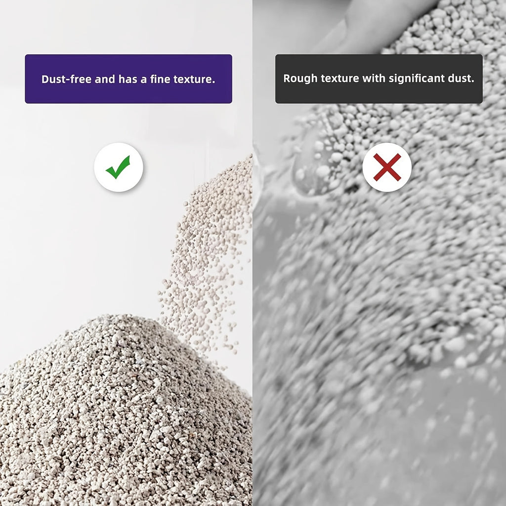 20 Lbs\u002F40 Lbs Natural Mineral Cat Litter - Fragrance-Free & Dust-Free Hard Clumping Litter with Odor Control, Fast-Drying Absorbent Granules, Additive-Free Multi-Cat Household Suitable for Litter, Easy Scoop, Heavy-Duty Pack