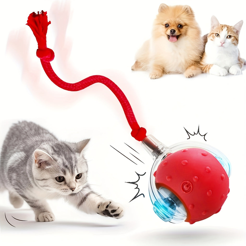 1\u002F2\u002F3pcs Interactive Cat & Dog Toys Balls - Automatic Electric Fast Moving Rolling Ball for Indoor Fun on Carpet - Ideal for Entertaining Bored Indoor Pets