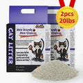 20 Lbs\u002F40 Lbs Natural Mineral Cat Litter - Fragrance-Free & Dust-Free Hard Clumping Litter with Odor Control, Fast-Drying Absorbent Granules, Additive-Free Multi-Cat Household Suitable for Litter, Easy Scoop, Heavy-Duty Pack