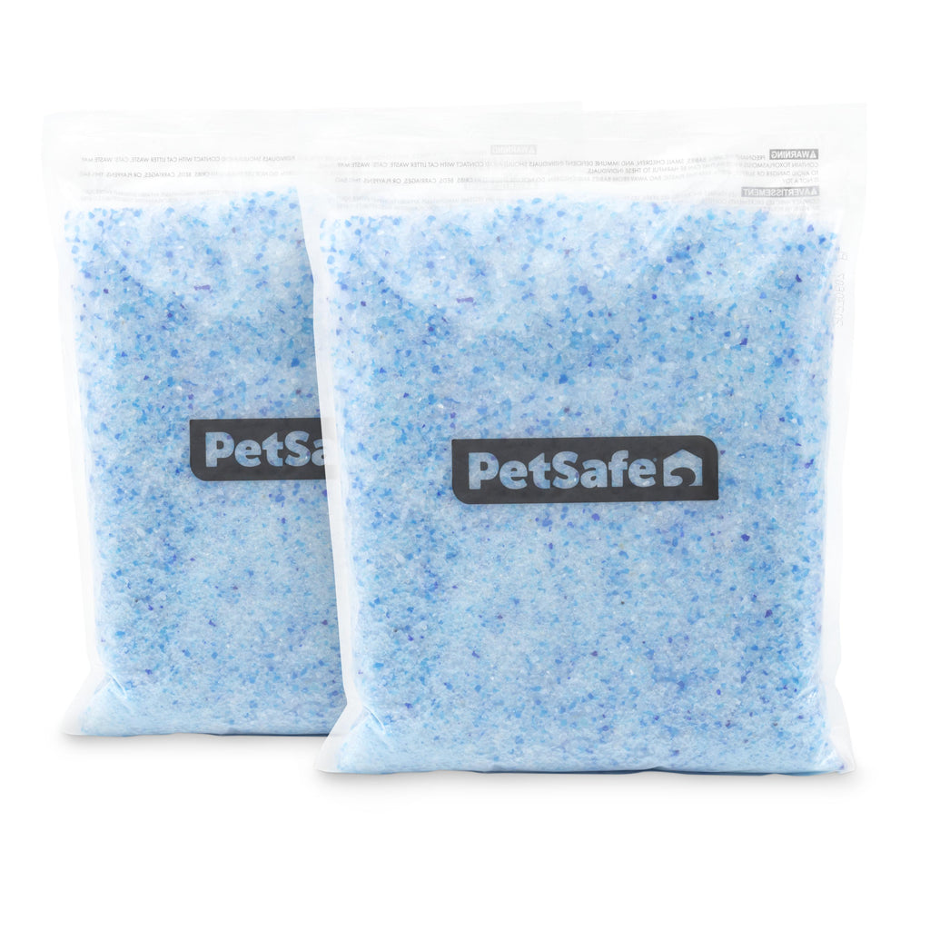 PetSafe® ScoopFree Premium Crystal Litter, 2-Pack – Includes 2 Bags of Lightly Scented Litter – Absorbs Odors 5x better than Clay Clumping – Low Tracking for Less Mess – Lasts up to a Month