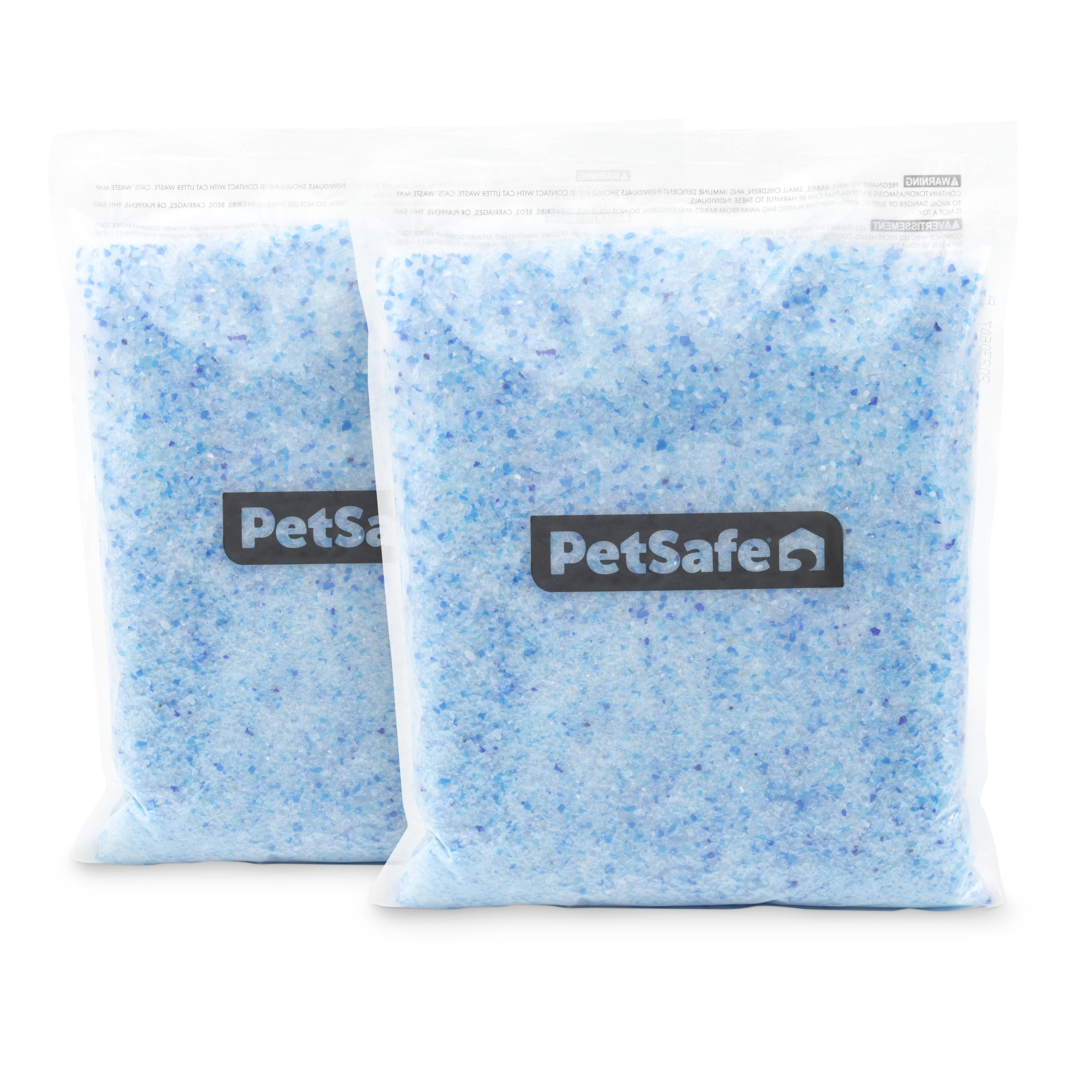 PetSafe® ScoopFree Premium Crystal Litter, 2-Pack – Includes 2 Bags of Lightly Scented Litter – Absorbs Odors 5x better than Clay Clumping – Low Tracking for Less Mess – Lasts up to a Month