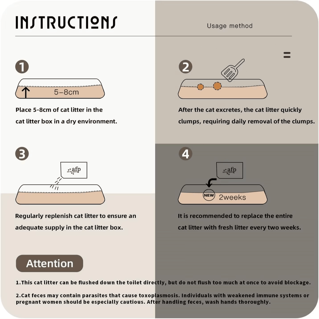 All For Paws 24.64 lb\u002F4pcs Cat Litter Flushable 5-in-1 Tofu Cat Litter With Space Sand Naturally Rapid Clumping Odorless Tofu Litter Cat Clearance 6.2 lb\u002F Pack