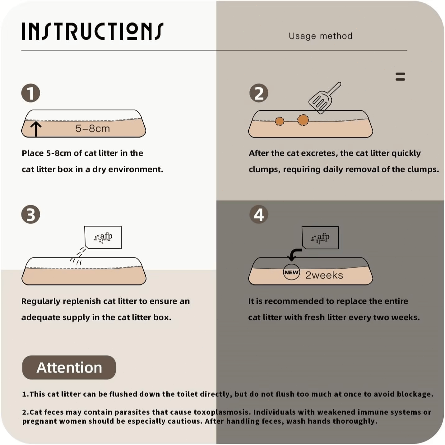 All For Paws 24.64 lb\u002F4pcs Cat Litter Flushable 5-in-1 Tofu Cat Litter With Space Sand Naturally Rapid Clumping Odorless Tofu Litter Cat Clearance 6.2 lb\u002F Pack