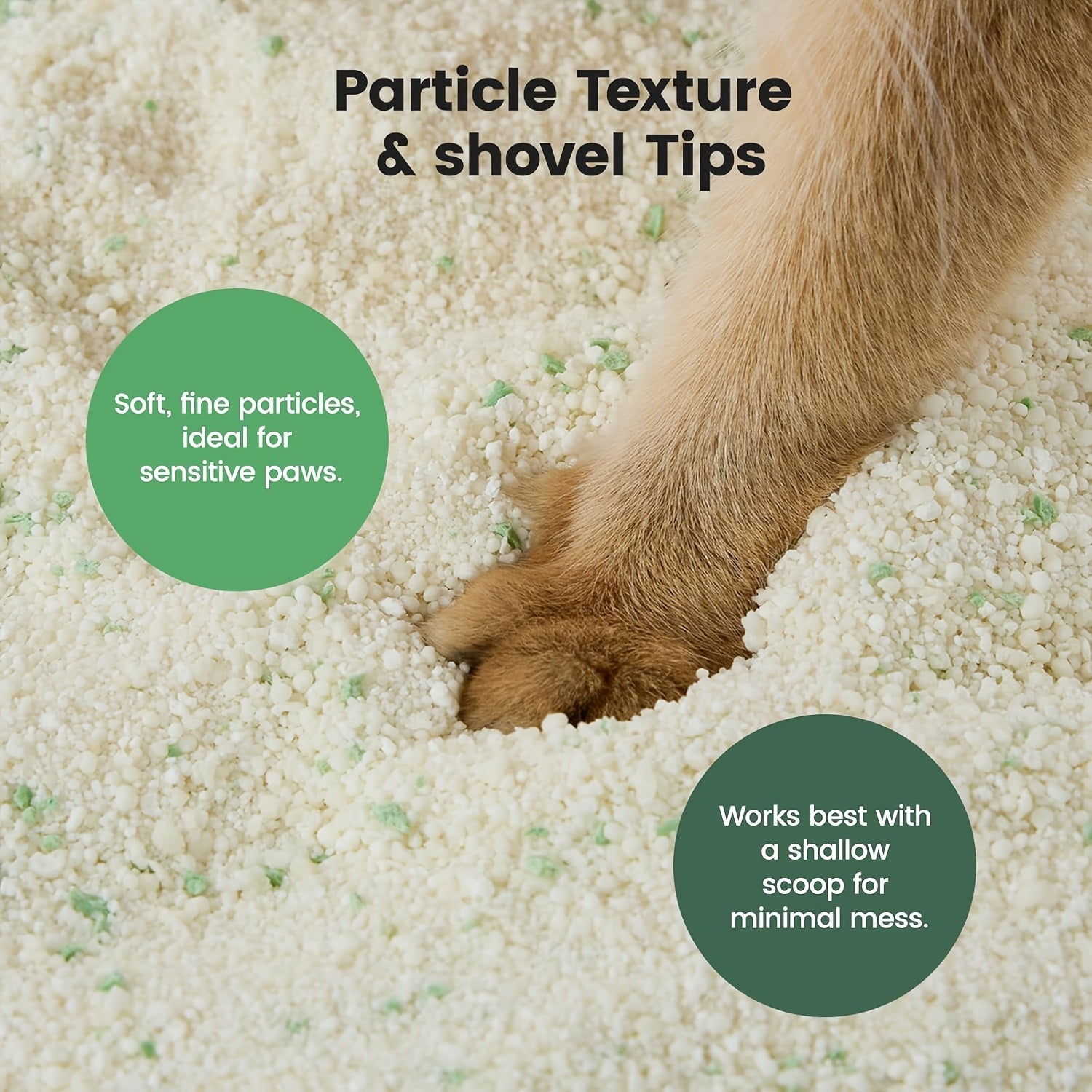 1 Nomipaw Cassava Cat Litter | Clumping, Odor Control, Ultra Absorbent and Fast Drying, Plant-Based Natural, Low Tracking, Unscented with Deodorizing Agent, 9 lbs