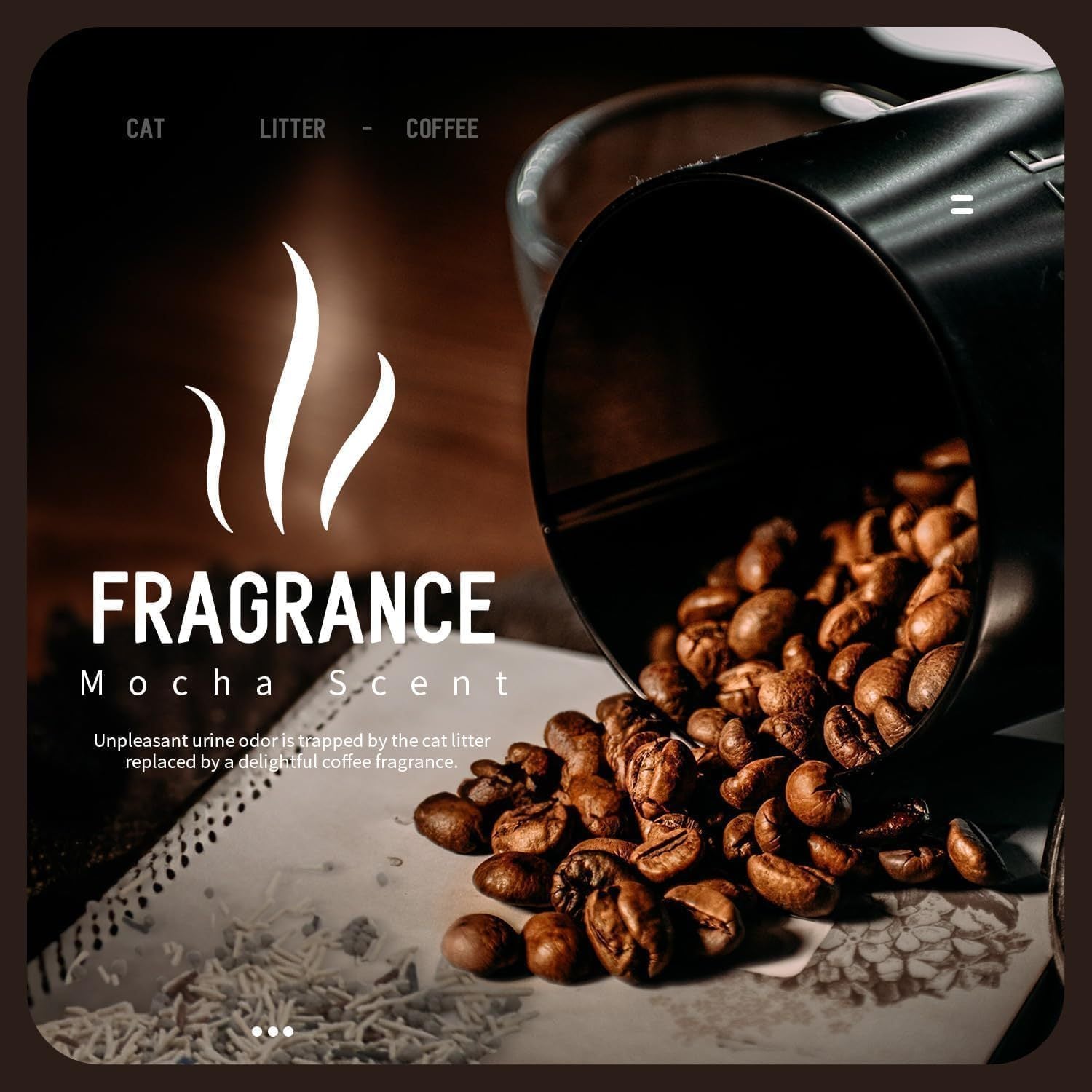 All For Paws 33Lbs\u002F6pcs Cat Litter With Coffee Scent 5 in 1 Cat Litter Clearance Quick Clumping Low Dust Tofu Cat Litter 5.5Lbs Each Pack