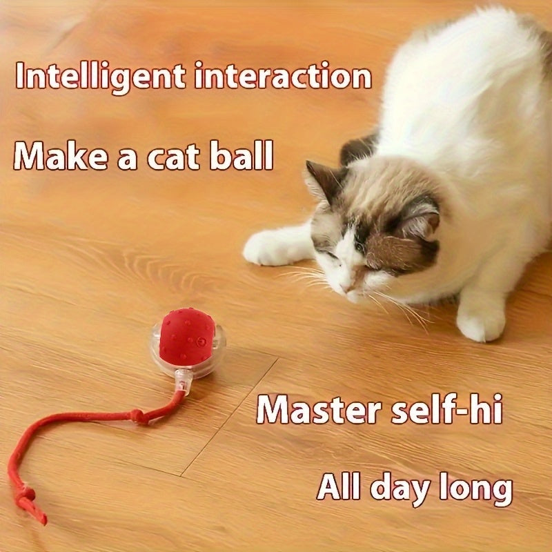 1\u002F2\u002F3pcs Interactive Cat & Dog Toys Balls - Automatic Electric Fast Moving Rolling Ball for Indoor Fun on Carpet - Ideal for Entertaining Bored Indoor Pets