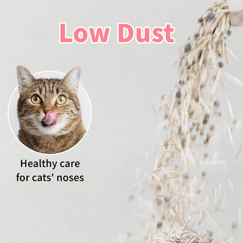 All For Paws Tofu Cat Litter 5-in-1 Mixed Tofu White Blossom Yucca Enhanced Cat Litter Flushable Low Dust Rapid Clumping Odor Control