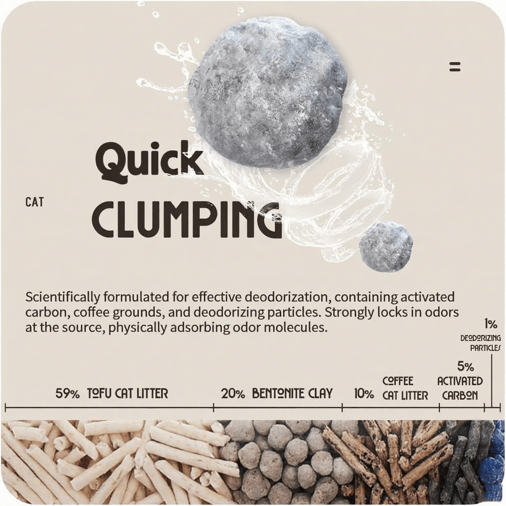 All For Paws 33Lbs\u002F6pcs Cat Litter With Coffee Scent 5 in 1 Cat Litter Clearance Quick Clumping Low Dust Tofu Cat Litter 5.5Lbs Each Pack