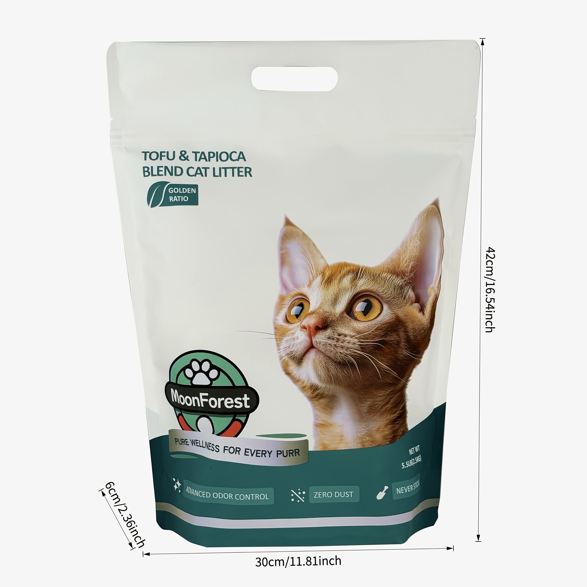 Tofu & Tapioca Blend Cat Litter, Kitty Litter, Odor Control Quick Clumping Low Dust, Kitten Litter, Smart Litter Boxes Cat Litter, A Ideal Partner for Automatic Litter Boxes, Tofu Cat Litter, Flushable Cat Litter